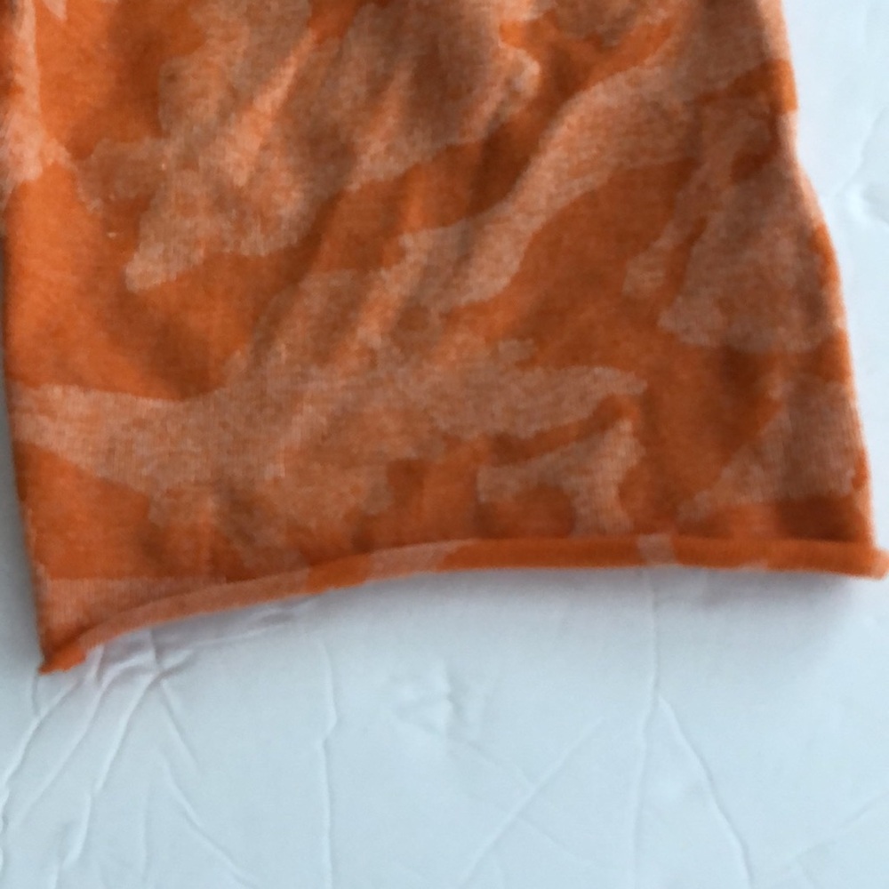 NBGTN Shorts Upcycled Orange Camouflage SZ XS - Picture 2 of 5